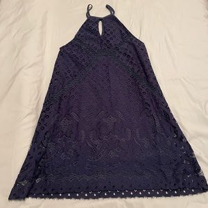 Beautiful Navy Blue Ayla Summer Dress, Small